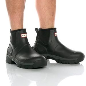 Hunter Black Short Rain Boots